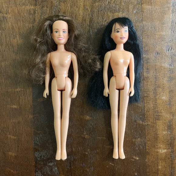 VTG Saban Bandai Mighty Morphing Power Rangers Mini Kimberly & Trini Nude Dolls - Picture 9 of 16